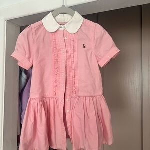 Ralph Lauren Pink Button Down Kids Shirt